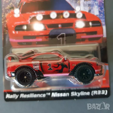 Hot Wheels количка Ultimate Challenge Nissan Skyline R33 Off-Road червен, снимка 6 - Колекции - 49038795