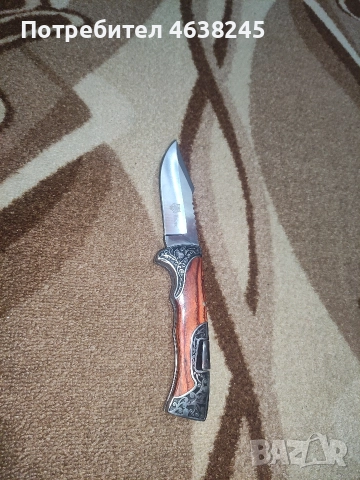 сгъваем нож + мощен фенер 