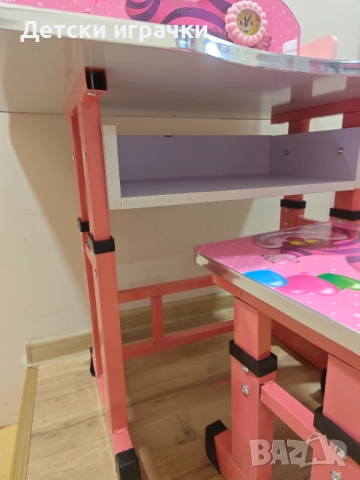 Детско бюро със столче, MDF, метал, чин и стол, снимка 11 - Мебели за детската стая - 49147049