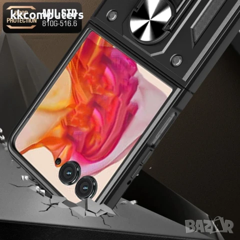 Motorola Razr 60 Slide Camera Lid /PC + TPU Удароустойчив Ring Holder Калъф и Протектор, снимка 12 - Резервни части за телефони - 50443738