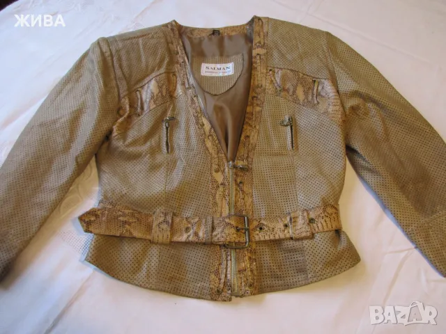 ЕСТЕСТВЕНА КОЖА на SALMAN дамско кожено яке