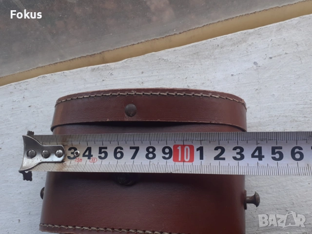 Стар английски кожен калъф за бинокъл, снимка 6 - Антикварни и старинни предмети - 53339827