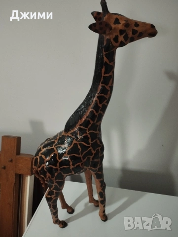 голям жерав дърво и кожа, снимка 8 - Антикварни и старинни предмети - 53932208