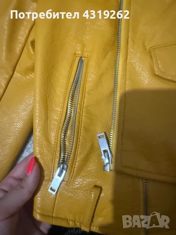 Кожено яке ZARA, снимка 6 - Якета - 50999251