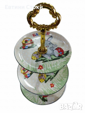 Великденско тройно плато „Зайче и яйце“, снимка 5 - Други - 54059051