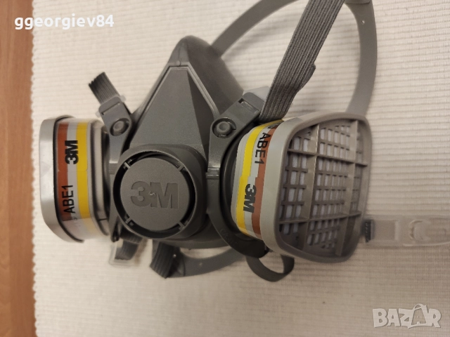 Полумаска 3M 6000 + филтри 6057, снимка 3 - Автотенекеджийски и автобояджийски - 51495779