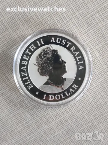 1 тройунция Сребърна Монета Australian Wedge-tailed Eagle 2022 г., снимка 5 - Нумизматика и бонистика - 49827978