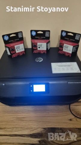 Цветен мастилен принтер със скенер и мастила HP LaserJet 5075 с три мастила