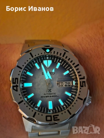 Seiko Prospex "Antarctica Monster" Save The Ocean Special Edition Diver's 200m SRPG57K1, снимка 2 - Мъжки - 53266385