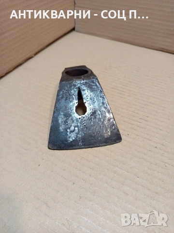 Соц Стара Голяма Масивна Кована Тесла 0.750кг. НОМЕР 1311., снимка 5 - Антикварни и старинни предмети - 53892165