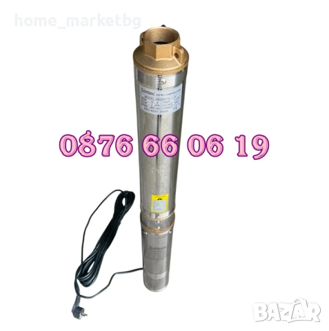 Турбинна водна помпа 1000W, дълбочинна сондажна помпа с турбина 1.5", снимка 3 - Напояване - 50577895