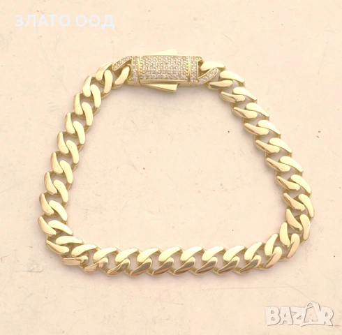 Златни гривни  MONACO 14К, снимка 7 - Гривни - 47409833