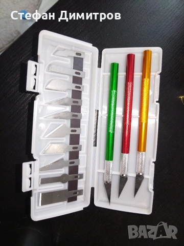 Комлект от 13 прицизни макетни ножчета, снимка 2 - Полиране - 53038697