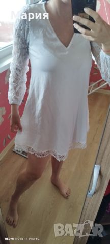Бяла рокля , снимка 1 - Рокли - 45874605