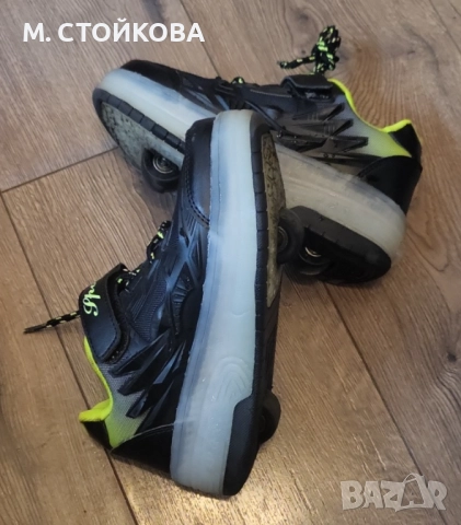 Светещи кънки маратонки с две колела Sport, снимка 5 - Детски маратонки - 52353695