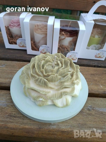 Соеви свещи, снимка 2 - Ръчно изработени сувенири - 54104666