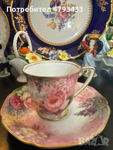 Ръчно нарисуван сет от японски порцелан, снимка 4 - Декорация за дома - 54164960