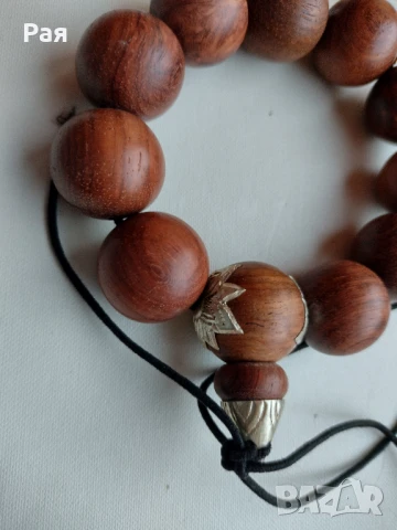 Ръчно изработена дървена гривна от Камбоджа Artisans Angkor, снимка 4 - Гривни - 50718756