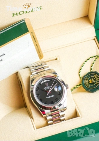 Rolex Day-Date 40mm President Rose Gold All Black Dial Automatic Мъжки / Унисекс Различни Варианти, снимка 2 - Мъжки - 54047813