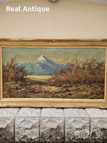 Уникална антикварна авторска картина масло върху платно- Wiliam Turnar , снимка 3 - Картини - 51204609