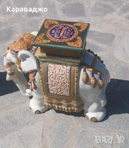 Старинни Слонове Поставки, снимка 5 - Декорация за дома - 51611130