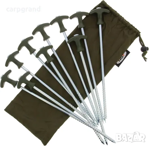 Колчета за палатка NGT Bivvy Pegs LONG, снимка 1 - Такъми - 46925982