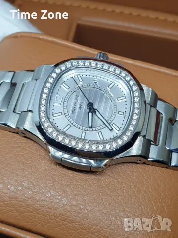 Patek Philippe Nautilus 32mm White Gold Diamond Дамски Различни Варианти, снимка 6 - Дамски - 47991324