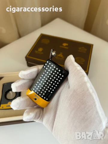 Луксозен подаръчен комплект COHIBA – Запалка и резачка за пури, снимка 3 - Запалки - 50898525
