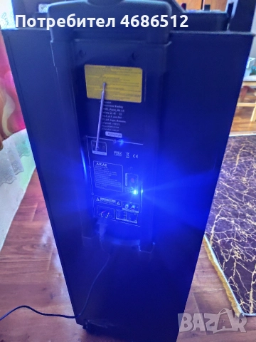 Akai DJ‑222‑1 – Мощен портативен спийкър за домашни партита и караоке, снимка 4 - Аудиосистеми - 52948848