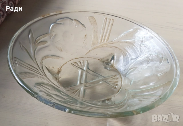 Продавам луксозни фруктиери масивно стъкло и гравюри , снимка 7 - Прибори за хранене, готвене и сервиране - 41898524