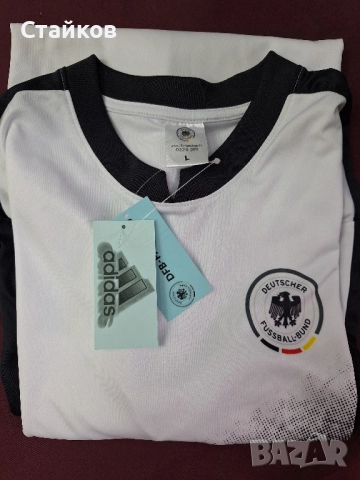 Фенска тениска Adidas на Германия национали -оригинал, L, снимка 3 - Тениски - 51601623