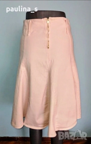 Два броя / Пола с волан / лен и памук , снимка 11 - Поли - 28635526