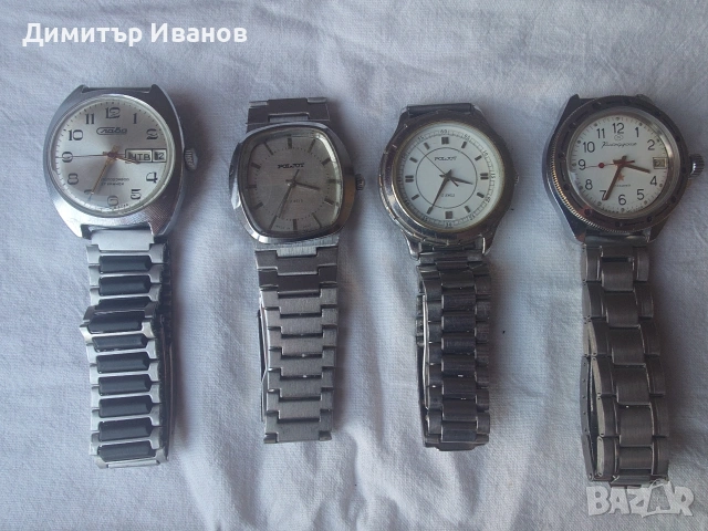 Съветски механични часовници. Продават се заедно и поотделно. Приемам и бартери за други часовници. , снимка 3 - Мъжки - 53817015