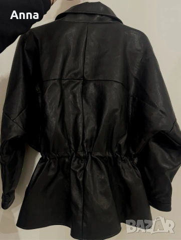 Модерно яке, изкуствена кожа ,нова колекция на Stradivarius, отлично състояние🔥🔥🔥, снимка 5 - Якета - 53917261