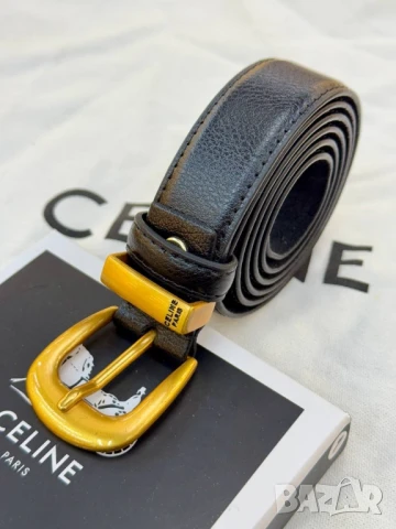 колани от естествена кожа в кутия celine, снимка 3 - Колани - 50677591