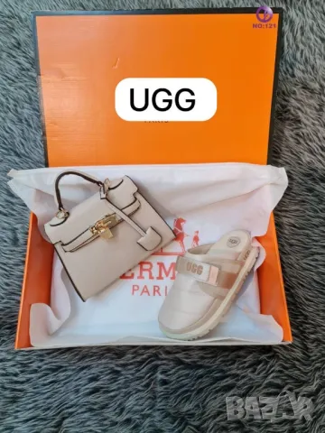 дамски комплект чанта и чехли UGG, снимка 7 - Чанти - 47324732