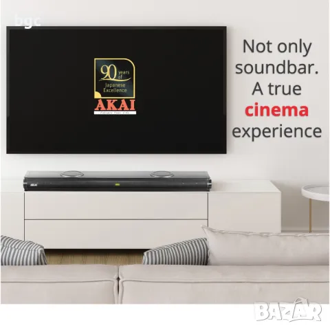 НОВ Саундбар Soundbar AKAI ASB Серия, 2 bass отделни Говорителя, Bluetooth 5.0, Черен - 24 месеца га, снимка 10 - Тонколони - 48275747