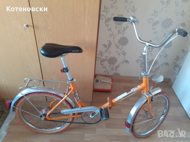 Немски сгъваеми ретро велосипеди 20цола,добре запазени и подържани., снимка 4 - Велосипеди - 53653342