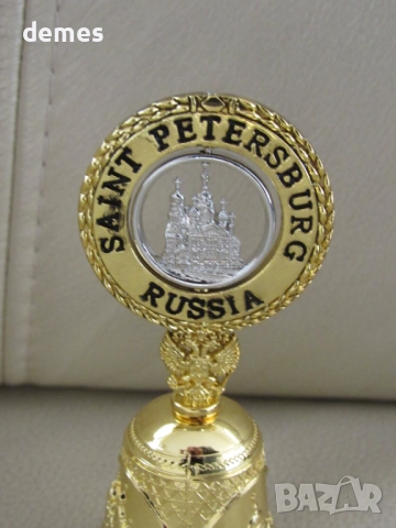 Метална камбанка-сувенир от Санкт Петербург-Русия, снимка 7 - Колекции - 52529835