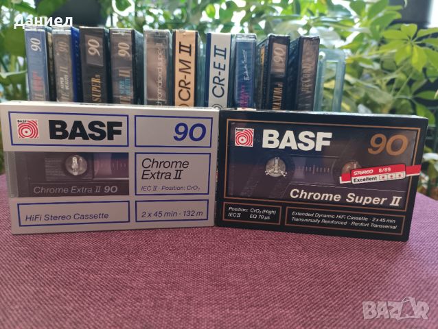 Нови запечатани аудио касети като всичките са на марката BASF - TYPE II - хромна лента, снимка 7 - Аудио касети - 45605698