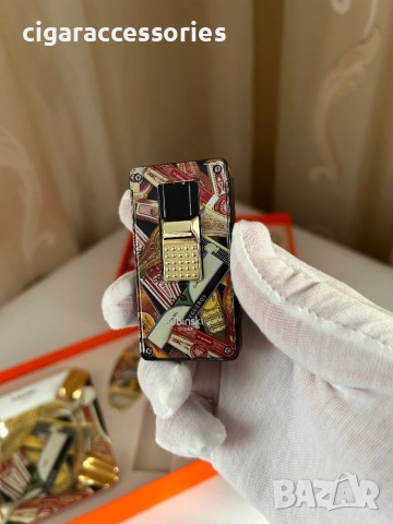 Подаръчен комплект за пури – запалка, резачка и пепелник, снимка 2 - Запалки - 53933534