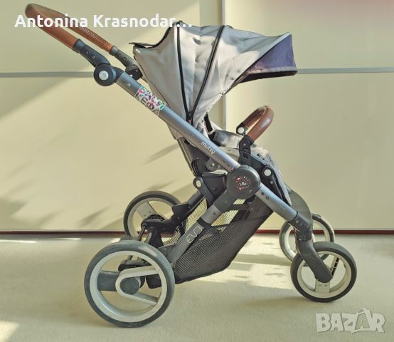 Kоличка Mutsy Evo URBAN NOMAD light grey 2 в 1, снимка 2 - Детски колички - 46683648