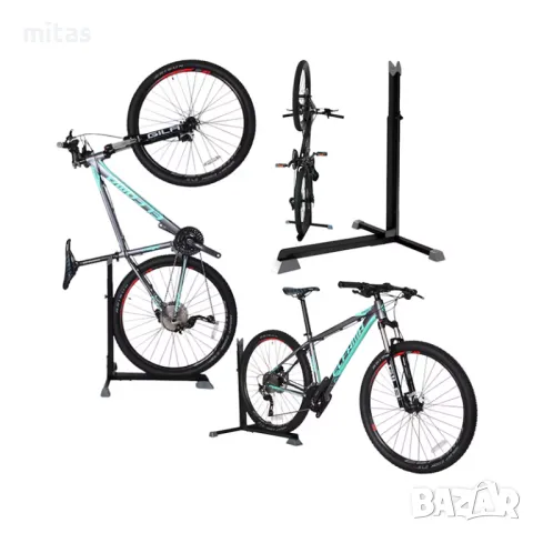 Велосипедна стойка MARTAR, Изложбена, Вертикална, Регулируема, Черна, снимка 5 - Аксесоари за велосипеди - 50405515