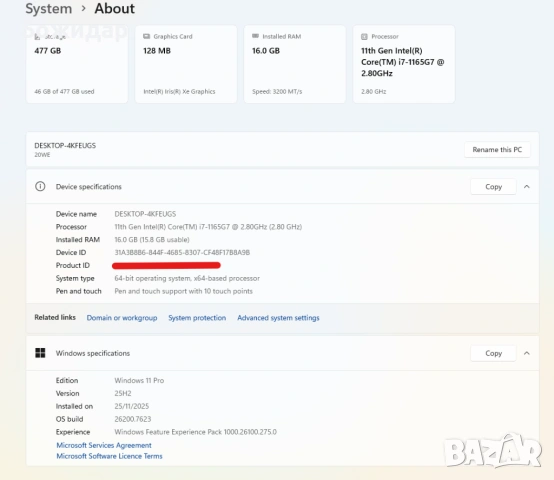 Lenovo ThinkBook 14s Yoga Touch i7-1165G7 / 16GB RAM / 512GB SSD, снимка 12 - Лаптопи за работа - 53569699