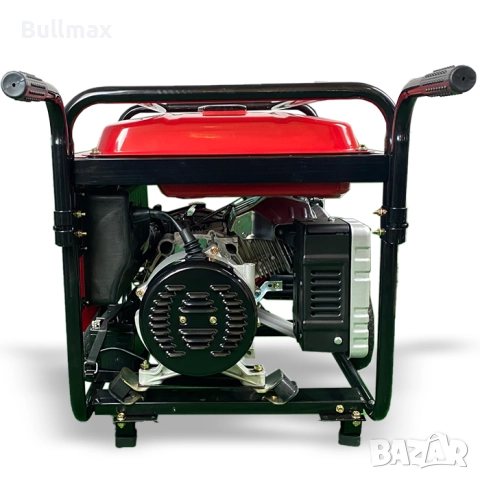  Трифазен бензинов генератор за ток за къща 9,5 KW + ATS кутия /автоматика/ червен, преносим, снимка 3 - Генератори - 52569824