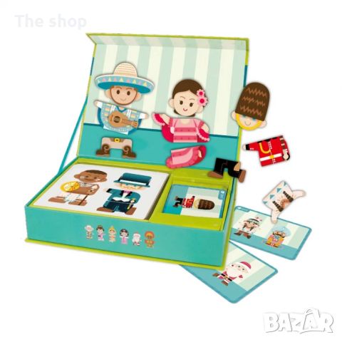 Детска играчка за пътуване с магнитни фигури - Хората по света (004), снимка 1 - Образователни игри - 45190102
