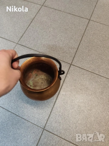 Малко медно менче , снимка 3 - Антикварни и старинни предмети - 53129290