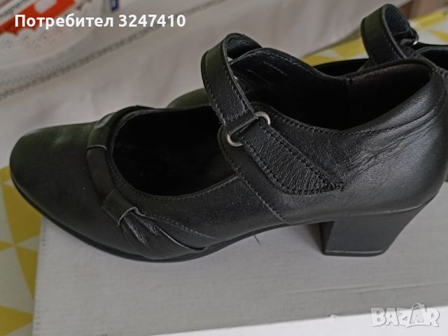 Дамски черни обувки от естест.  кожа. Р-р 39. Цена 10 лв., снимка 2 - Дамски обувки на ток - 45248225