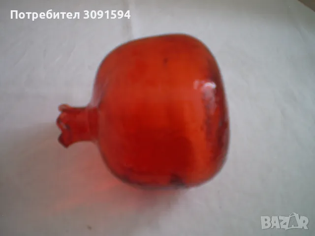 Ритро малка червена ваза , снимка 4 - Вази - 50277915