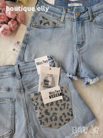 дънкови панталони с камъчета на джобовете, снимка 3 - Панталони - 51153179